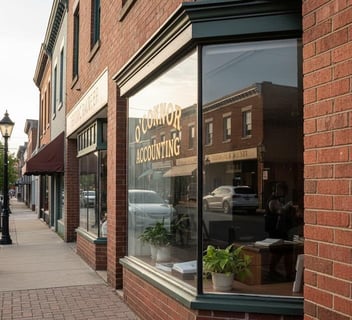 Accountant shop front